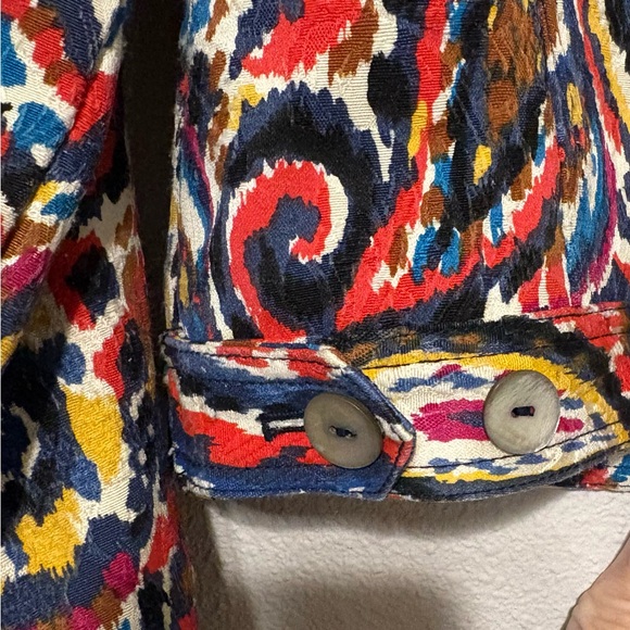 Ruby Rd. Cropped Multicolor Paisley Jean Jacket - Picture 4 of 8